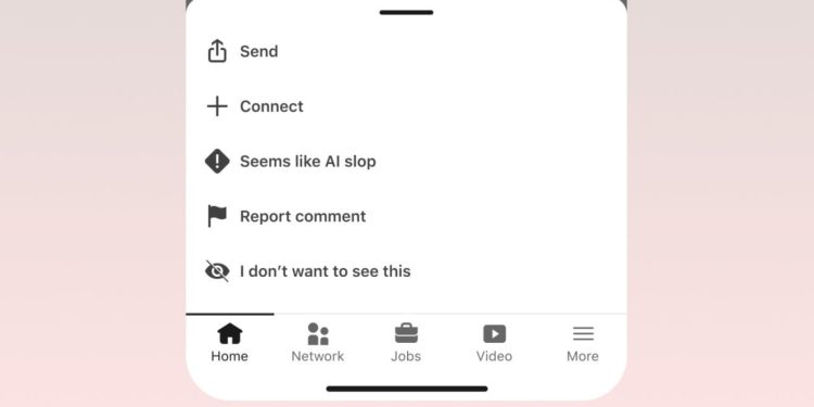 LinkedIn lässt Nutzer „KI-Müll“ im Feed melden